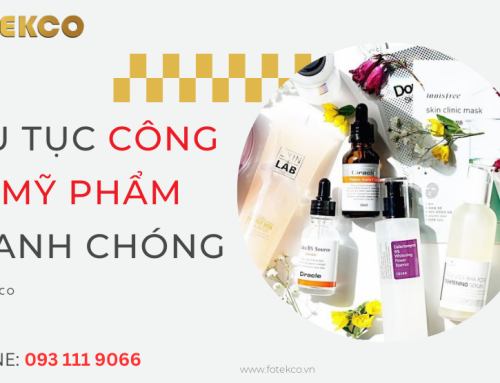 Thủ tục công bố mỹ phẩm nhập khẩu nhanh chóng