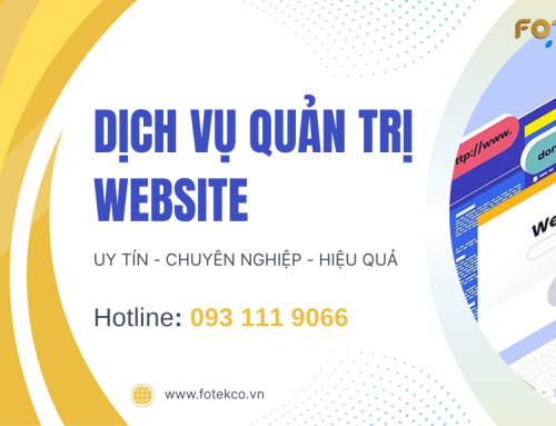 Dịch vụ quản trị website chuyên nghiệp