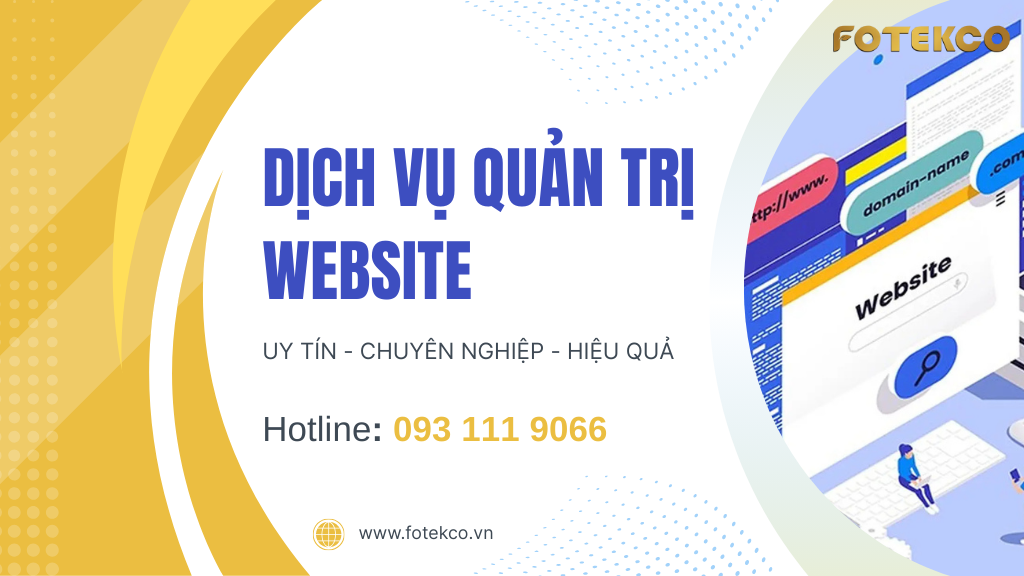 Dịch vụ quản trị website chuyên nghiệp