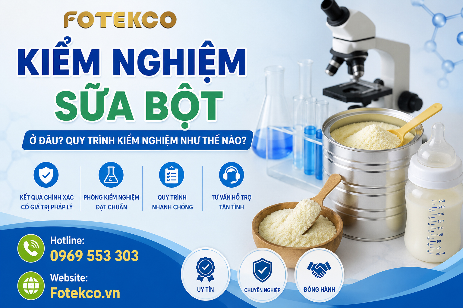 Kiểm nghiệm sữa bột ở đâu? Quy trình kiểm nghiệm như thế nào?