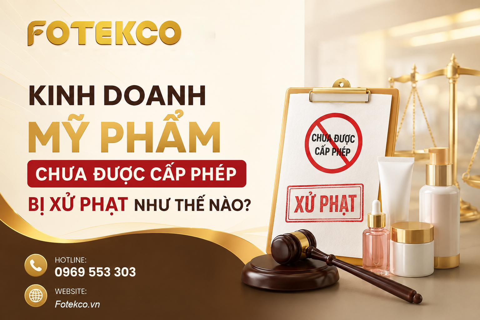 Kinh doanh mỹ phẩm chưa được cấp phép bị xử phạt như thế nào?