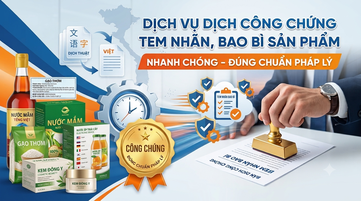 Dịch Vụ Dịch Công Chứng Tem Nhãn, Bao Bì Sản Phẩm Nhanh Chóng – Đúng Chuẩn Pháp Lý