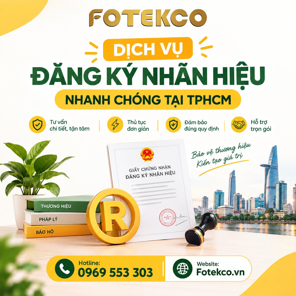 Dịch vụ đăng ký nhãn hiệu nhanh chóng tại TPHCM
