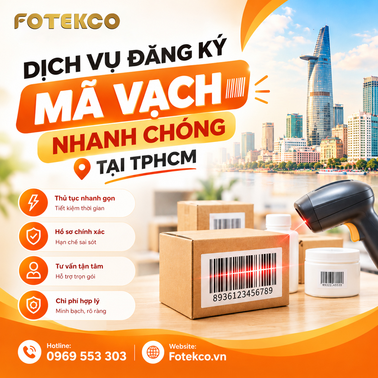 Dịch vụ đăng ký mã vạch nhanh chóng tại TPHCM